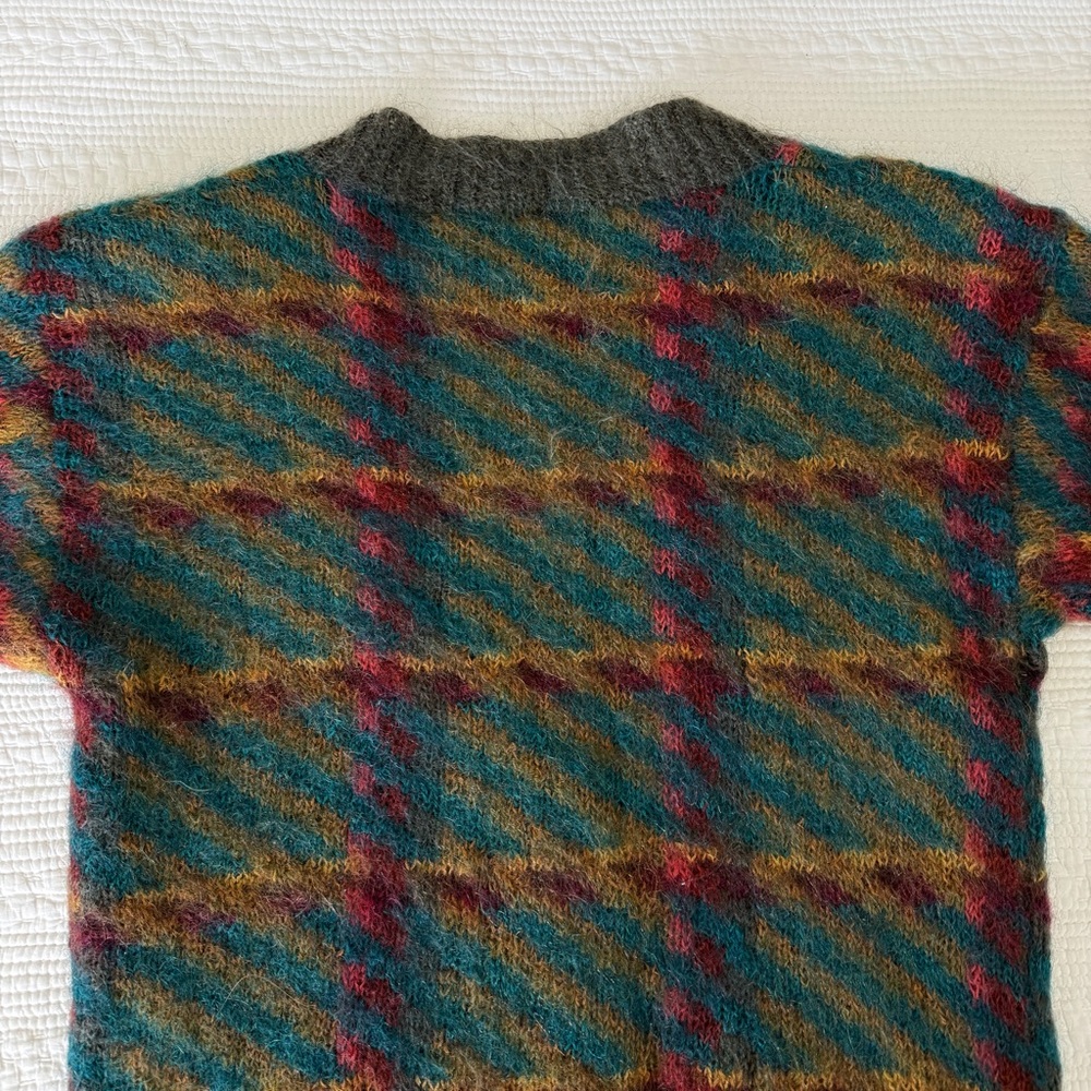 Vintage Hand Knit Mohair Wool Oversized Sweater M by Michelle Stuart 90s Grunge - Picture 12 of 15
